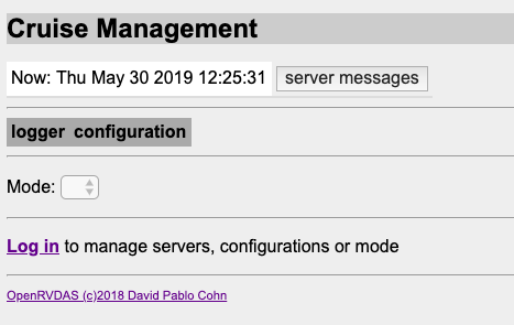 Initial Web Console
